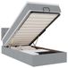 VidaXL Ottoman Bed with Mattress 180x200cm Fabric Light Grey