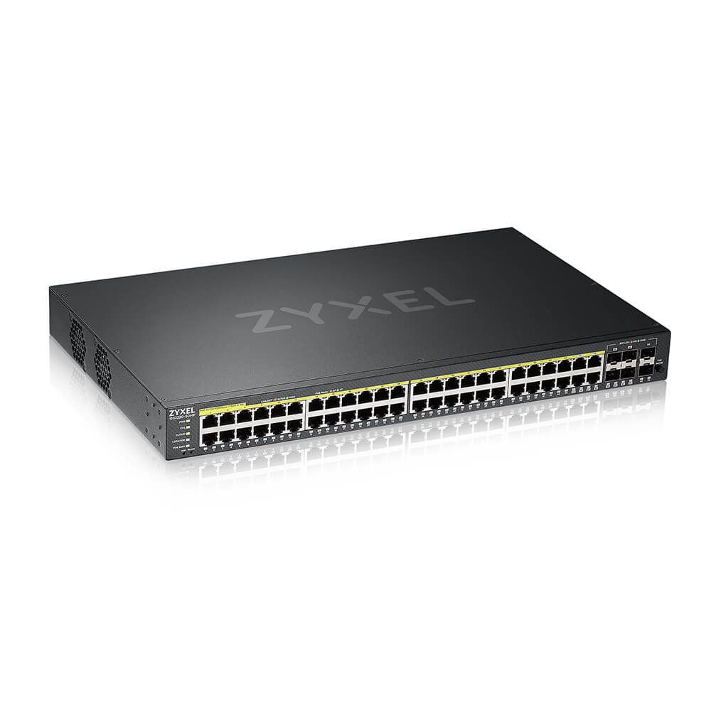 Zyxel GS2220-50HP - Managed L2 Gigabit Ethernet PoE Switch - 50 Ports