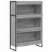 vidaXL Boekenkast 80 x 30 x 121 cm Bewerkt hout Grijs Sonoma