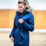 WHIS Lange Jas Coach Dark Navy - S