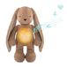 MyHummy Kalmerend konijn 5-in-1, bruin, met licht en geluid, USB-oplader