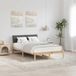 Maison Exclusive - Cadre de lit, marron et gris foncé, 120 x 190 cm, pin massif