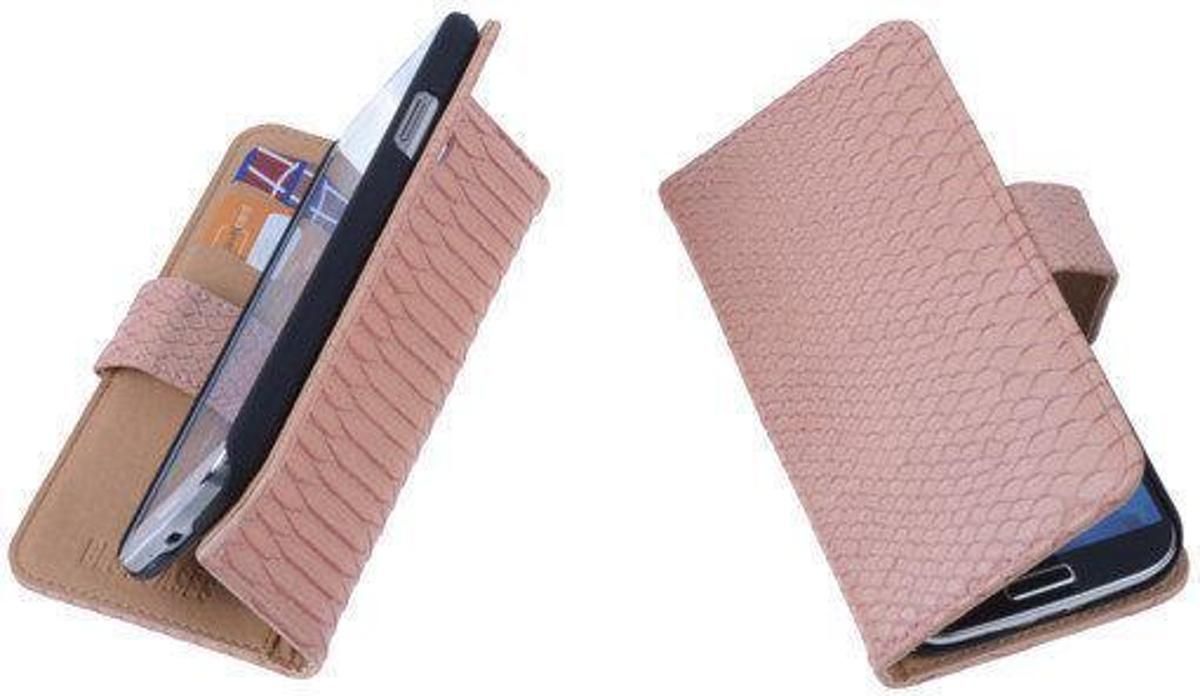 Best Cases Panda Best Cases Slang Pink Bookcase Cover Hoesje Sony Experia M2