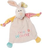 NICI 46733 Haas klein wonder 25 x 25 cm vanaf 0+ maanden – knuffeldoek voor baby's en peuters – baby knuffeldier/knuffeldoek – knuffeldoek voor meisjes en jongens, beige/kleurrijk