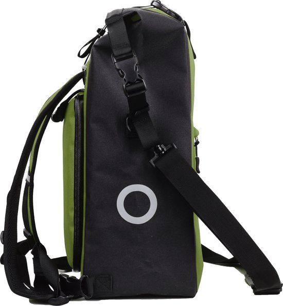 Rugzak Combi Waterdicht 27L - Waterdicht - Afneembaar - Achter - Groen
