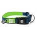 Max & Molly Matrix hondenhalsband, neopreen, gevoerd, met reflecterende naden, limoengroen, S 11-17", groen