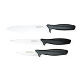 Rockingham Forge 8007 Essentials Range 3-delige messenset voor huishoudelijk gebruik, zwart