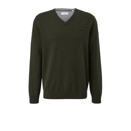 s.Oliver Pullover Donkergroen