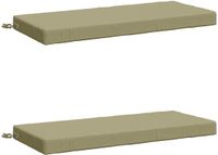 vidaXL - 2-delige - Bankkussens - SOEST - 2 - st - 100% - Polyester - Lichtgroen