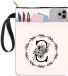 Allecto plus Housse de livre Motif floral Couverture de livre d'art avec fermeture éclair et poche pour manche