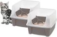 Iris Ohyama, Kattenbak, Gesloten, Set van 2, Taupe