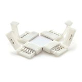 RGBW 5-PIN kruis 10mm - clip-connector; LED-strips connector SMD5050; kruisconnector RGB + wit - RGB+W