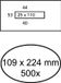 Quantore Envelop 109x224mm VM 80gr WT 500st