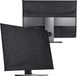 kwmobile hoes geschikt voor 27-28" Monitor - PC cover met 2 vakken aan de achterzijde - Monitor beschermhoes in zwart