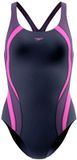 Speedo Quantum Rib Splice Maillot de bain Femme Peacoat / Neon Jelly