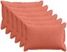 vidaXL Kussensloop 6 st houten rood-oranje 30 x 50 cm corduroy