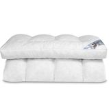 Fabiola Luxe Matrasoplegger 180x200 cm - Veren en Traagschuim Vulling - 10 cm Dik - Topper