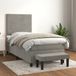 Maison Exclusive - Lit boxspring avec matelas, gris clair, 90x190 cm, velours