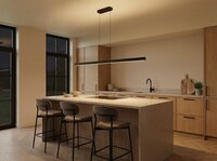 Freelight Hanglamp Tindra Zwart 140 cm up & down LED - touchdimmer