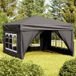 Prolenta Maison Exclusive Opvouwbare partytent met zijwanden, antraciet, 3x3 meter