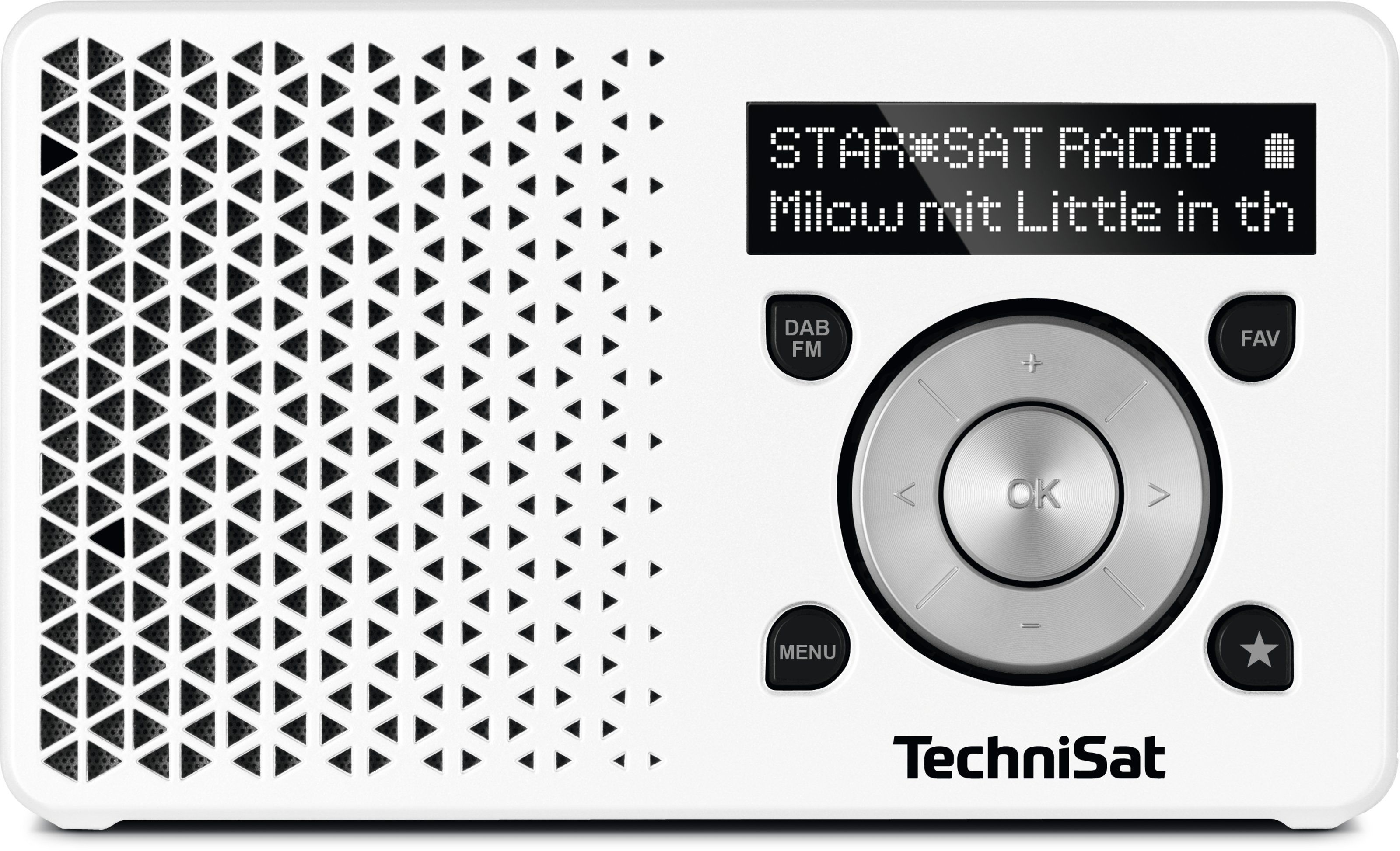 TechniSat DigitRadio 1 - Draagbare DAB+ Radio - Zilver/Wit
