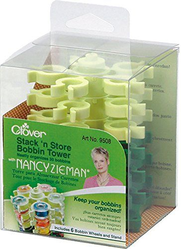 Clover Stack n Store Bobbin Tower, Elastomeer, Groen, 1