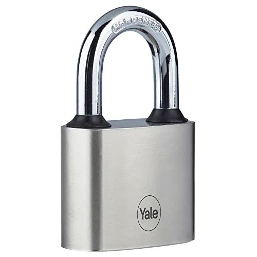 Yale IJzeren schijf hangslot 40mm - Vernikkeld - Gehard stalen beugel