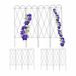Relaxdays plantensteun metaal, set van 3, 127 cm