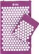 Bodhi Acupressuurset Vital: acupressuurmat (74 x 44 cm) & acupressuurkussen, incl. tas, voor zelfmassage, ontspanning, bevordering van de doorbloeding (aubergine)