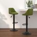 Maison Exclusive - Lot de 2 tabourets de bar en velours vert clair