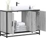 Maison Exclusive - Meuble sous-lavabo, gris Sonoma, 90x33x60 cm, panneau de particules