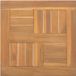 vidaXL Tafelblad vierkant 40x40x2,5 cm teakhout massief