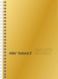 rido/idé Buchkalender Mod. futura 2 2027 A5, Karton, gold