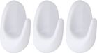 Tendance Crochets pour tableaux - 4 x 3 x 7 cm - Auto-adhésif - 3 pièces - Plastique - Blanc