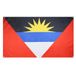 AZ FLAG Vlag Antigua en Barbuda 150x90 cm Licht Polyester 4 Ringen