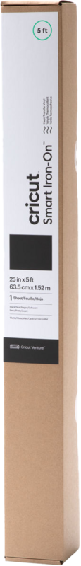 Cricut Venture Smart Iron-On - 63,5 x 152 cm - Zwart
