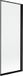 Mexen Mist paroi de douche 1 pièce droite 70 x 150 cm, cadre noir, noir