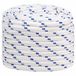 vidaXL Multifunctioneel touw 20 mm 50 m Wit en Blauw PP