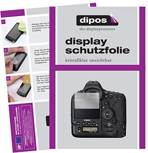 dipos I 2X beschermfolie helder compatibel met Canon EOS-1D X Mark III folie displaybeschermfolie