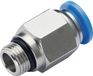 TRU COMPONENTS Koppeling recht PC12-G04 Buis-Ø: 12 mm Afm. schroefdraad: G1/2 1 stuk(s)