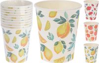 Excellent Houseware Beker Papier Peach 10 stuks