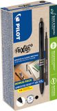 Pilot FriXion Ball Plus roller | medium | zwart | doos van 10 stuks + 10 navullingen