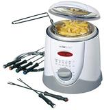 Clatronic FFR 2916 Fondue/Frifryer - 1L - Incl. Accessories - White/Grey