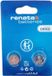 Renata - Knoopcel batterijen - CR1632 - Lithium - 3V - 2 stuks