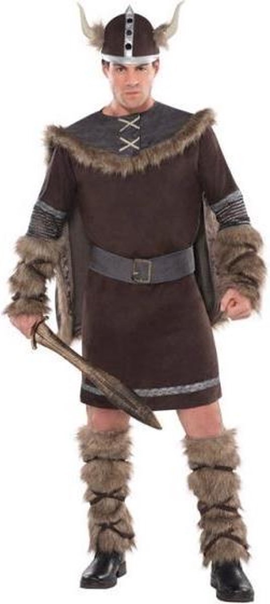 Amscan Kostuum Viking Warrior Polyester Bruin Maat M/l