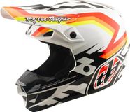 Troy Lee Designs SE5 Polycarbonate MIPS Dash Motocrosshelm - Oranje/wit - Maat L