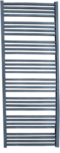 Designradiator Grafiet Block 150x50 cm - Zij-Onderaansluiting