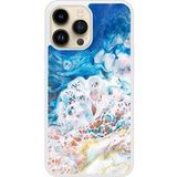 Apple iPhone 14 Marbre ocean Verstevigd hoesje met sublimatie bedrukking