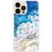 Apple iPhone 14 Marbre ocean Verstevigd hoesje met sublimatie bedrukking