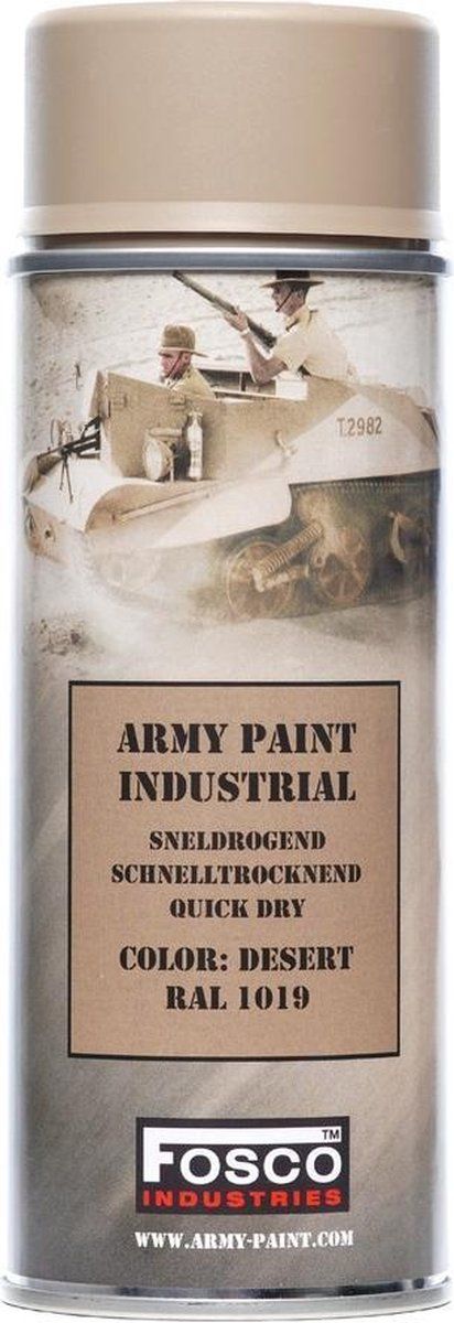 Fosco - Spuitbus Legerverf - Desert Camo Mat - 400ml - 8719298122166